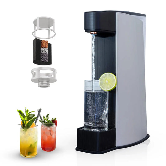 Carbonated Water carbonator-machine to make water with gas. Gas-aluminum carbonator and water dispenser
